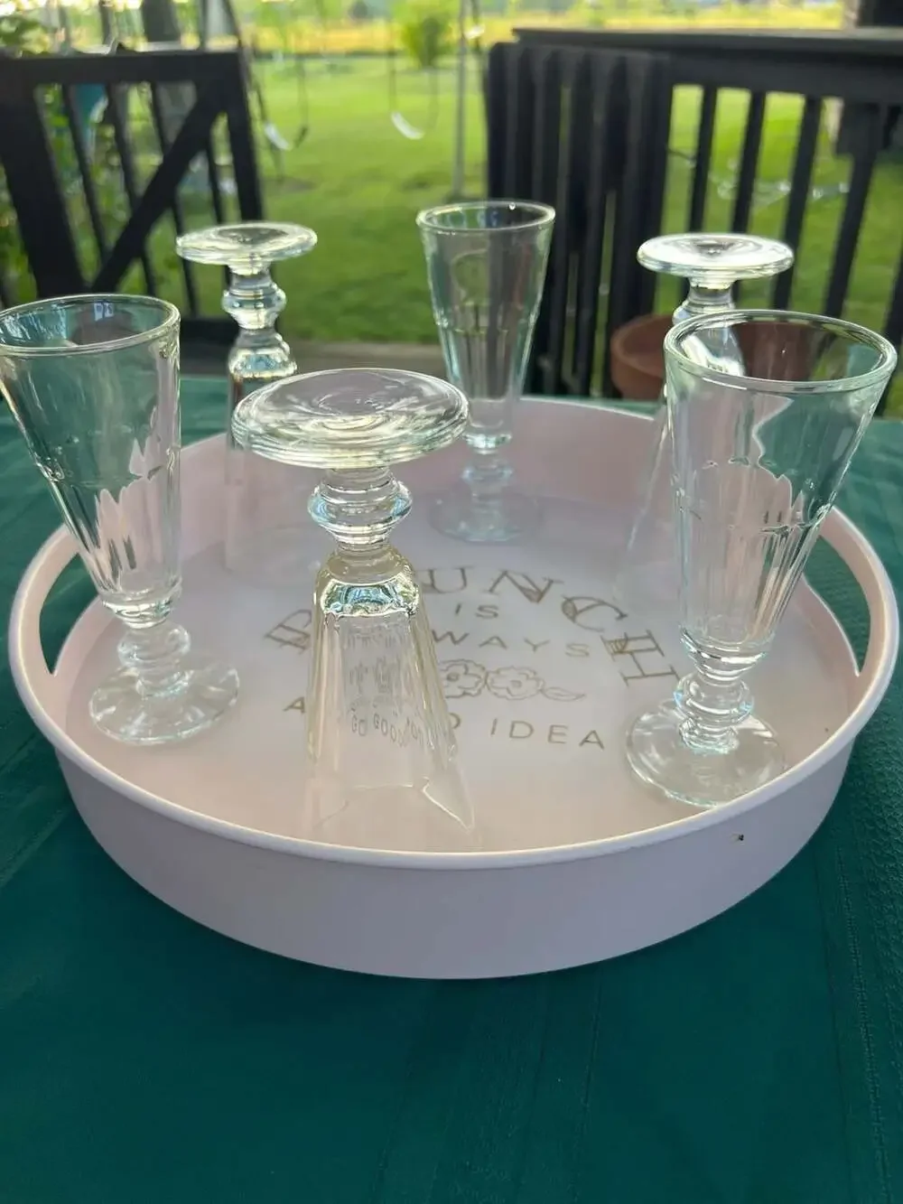 La Rochère French Pressed Glass Champagne Flute Set of 6